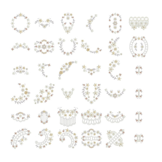 Graceful Richelieu Machine Embroidery designs