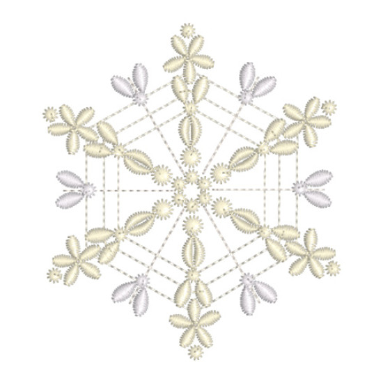 Machine embroidery Graceful Snowflakes