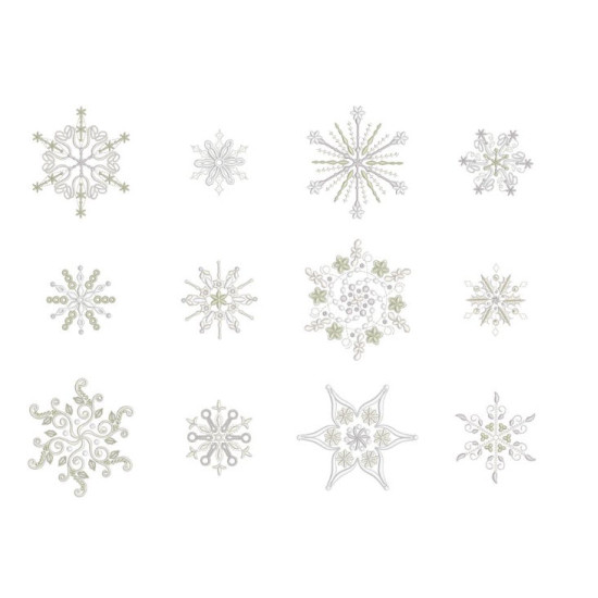 Machine embroidery Graceful Snowflakes 