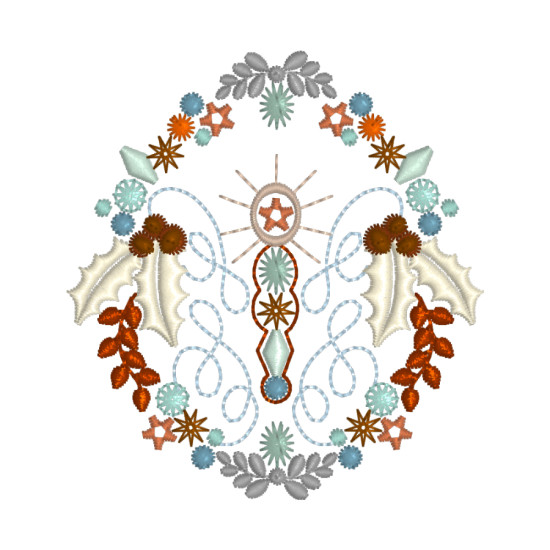 Gilded Treasures Christmas embroidery designs