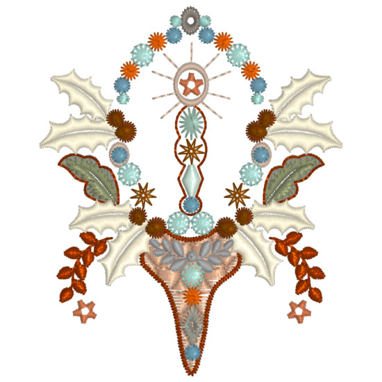 Gilded Treasures Christmas embroidery designs