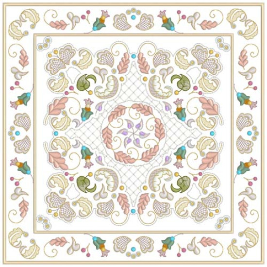 Jacobean Sampler Quilt blocks  