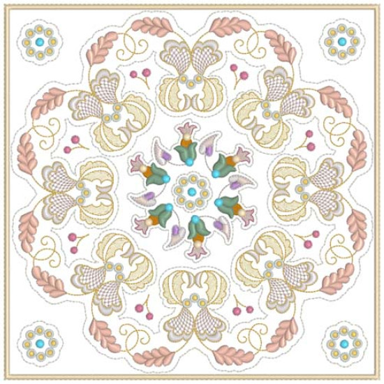 Jacobean Sampler Quilt blocks  