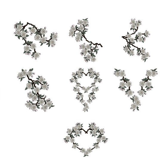 Japanese Blossoms Triptych 2