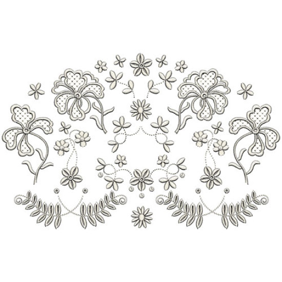 Jane's White Work machine embroidery designs