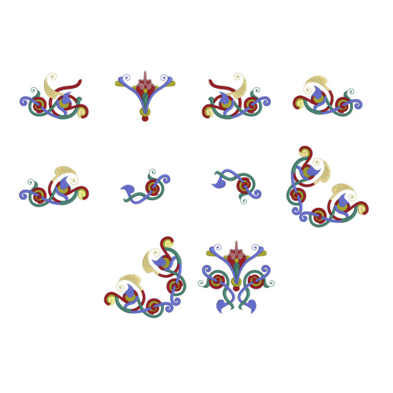 Medieval Glory embroidery designs