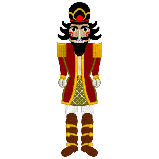 Machine embroidered Nutcrackers