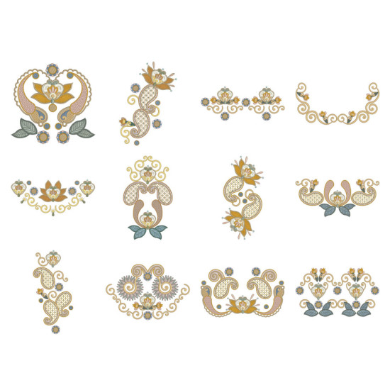 Plume de Elegance Heirloom embroidery designs