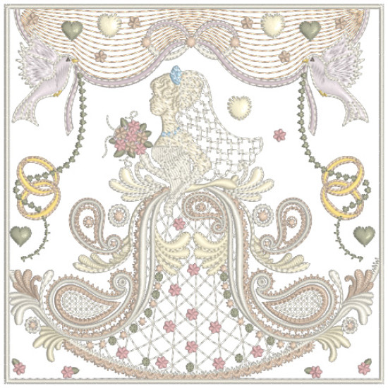 Romantic Crazy Quilt 14