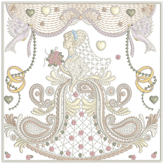 Romantic Crazy Quilt 14
