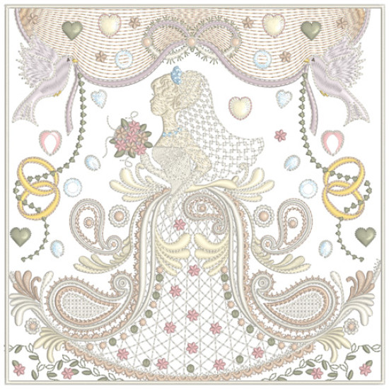 Romantic Crazy Quilt 14