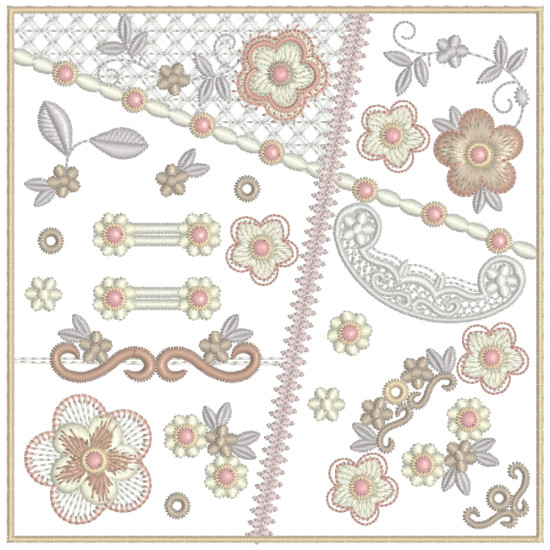 Romantic Crazy Quilt 17