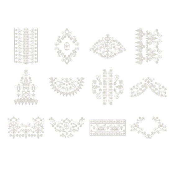 Regency whispers lace embroidery designs