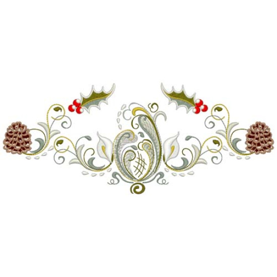 Rosemaling Christmas Machine Embroidery designs