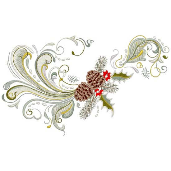 Rosemaling Christmas Machine Embroidery designs