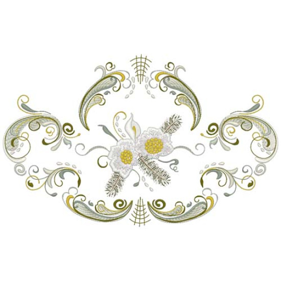 Rosemaling Christmas Machine Embroidery designs