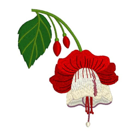 Renaissance Fuchsias Machine embroidery designs