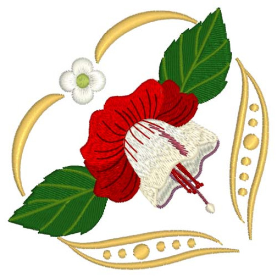 Renaissance Fuchsias Machine embroidery designs