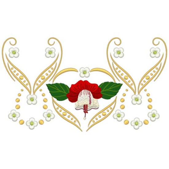 Renaissance Fuchsias Machine embroidery designs