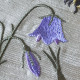 Summer meadows botanical machine embroidery
