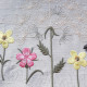 Summer meadows botanical machine embroidery