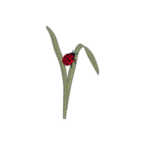 Summer meadows botanical machine embroidery