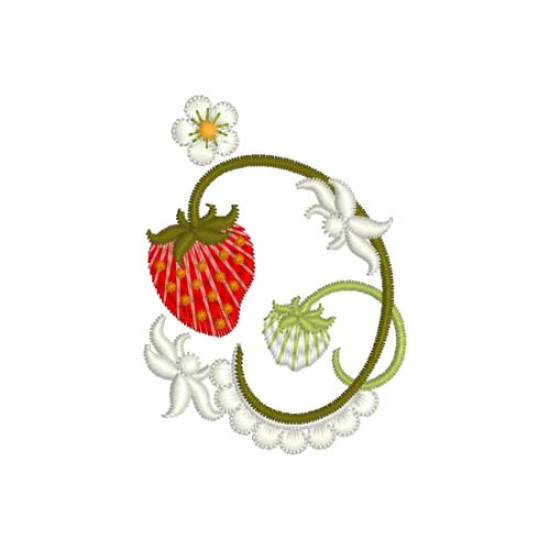 Strawberries and Cream embroidery designs