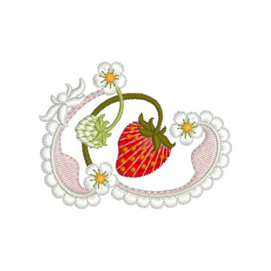 Strawberries and Cream embroidery designs