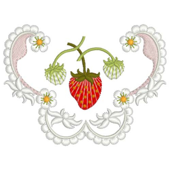 Strawberries and Cream embroidery designs