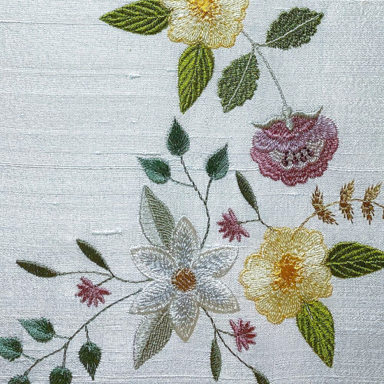 Floral machine embroidery designs with musical twist