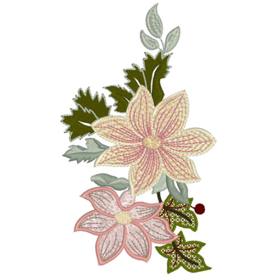 Vintage Grace floral embroidery designs