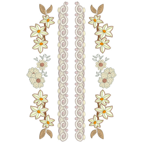 Vintage Grace floral embroidery designs
