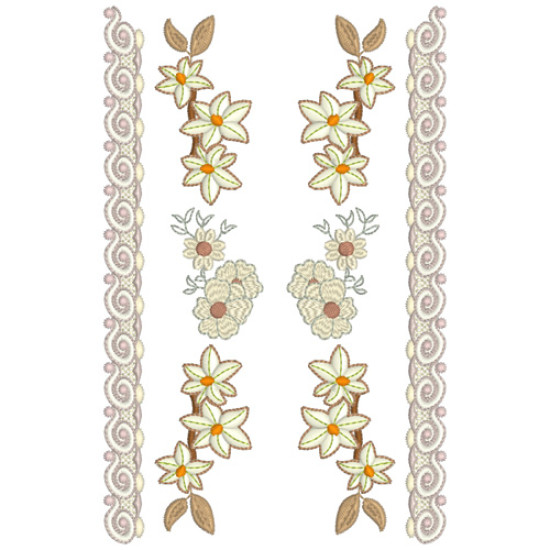Vintage Grace floral embroidery designs