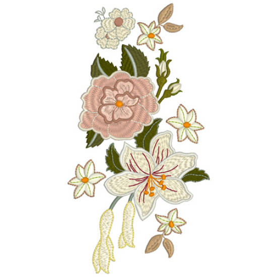 Vintage Grace floral embroidery designs