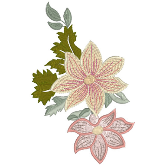 Vintage Grace floral embroidery designs