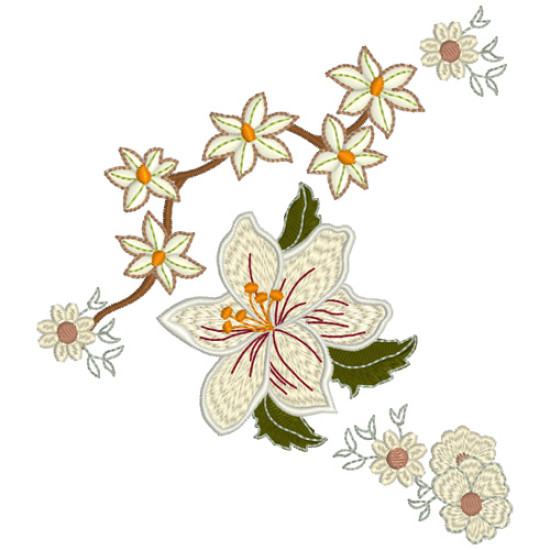Vintage Grace floral embroidery designs