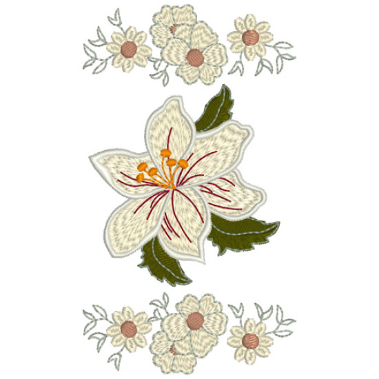 Vintage Grace floral embroidery designs