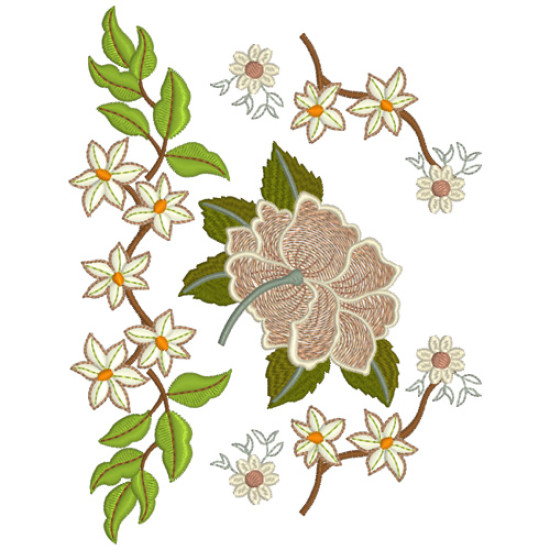 Vintage Grace floral embroidery designs