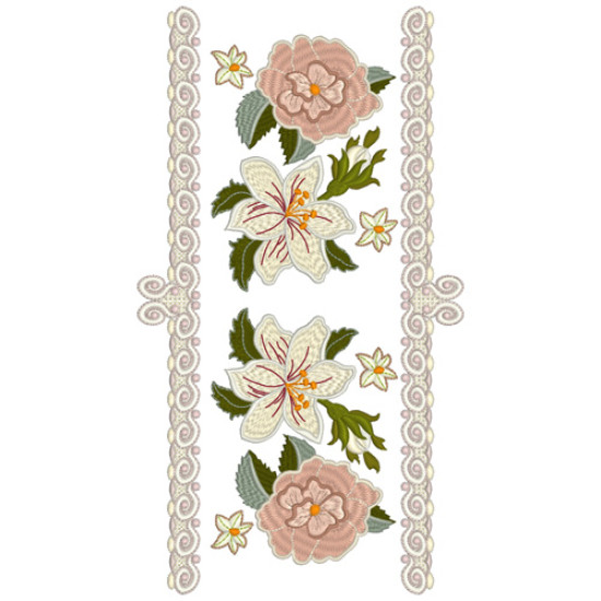 Vintage Grace floral embroidery designs