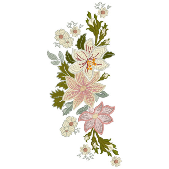 Vintage Grace floral embroidery designs