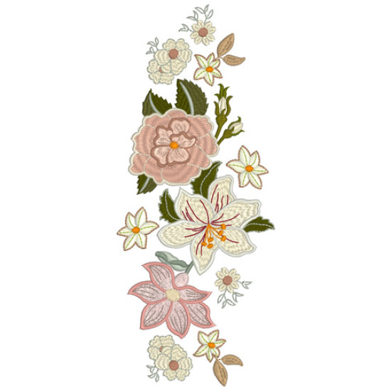 Vintage Grace floral embroidery designs