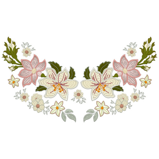Vintage Grace floral embroidery designs