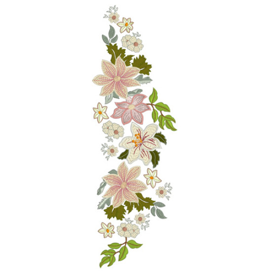 Vintage Grace floral embroidery designs