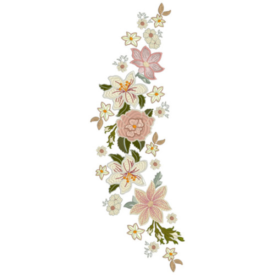 Vintage Grace floral embroidery designs