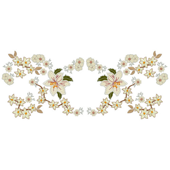 Vintage Grace floral embroidery designs