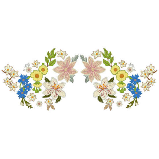 Vintage Grace floral embroidery designs