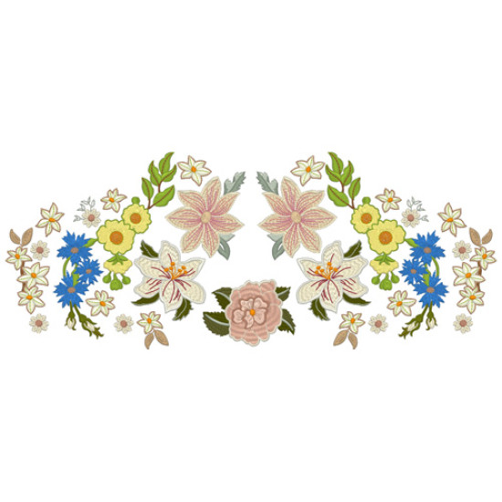 Vintage Grace floral embroidery designs