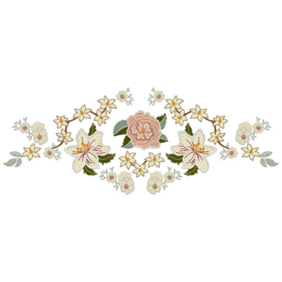 Vintage Grace floral embroidery designs
