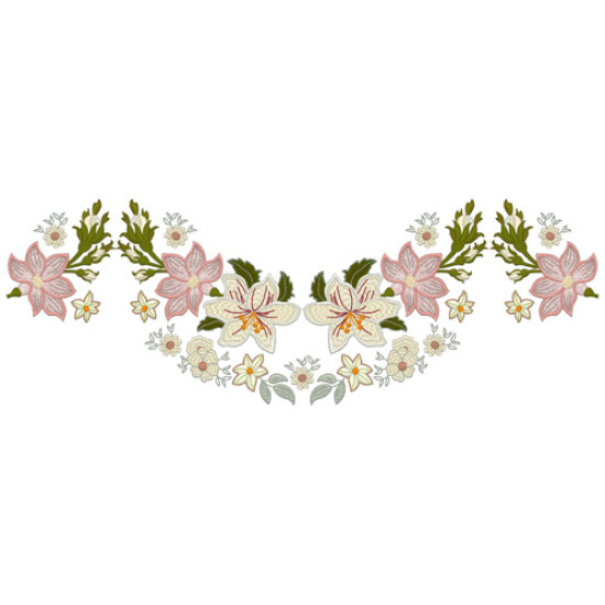 Vintage Grace floral embroidery designs