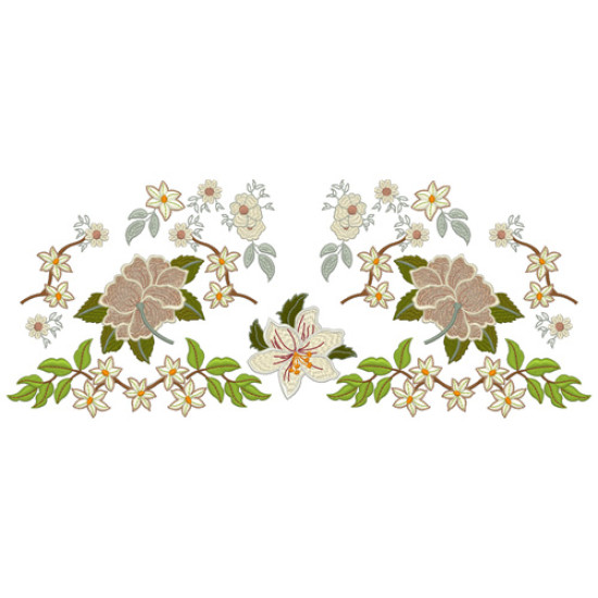 Vintage Grace floral embroidery designs